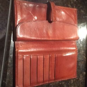Coach leather wallet not new